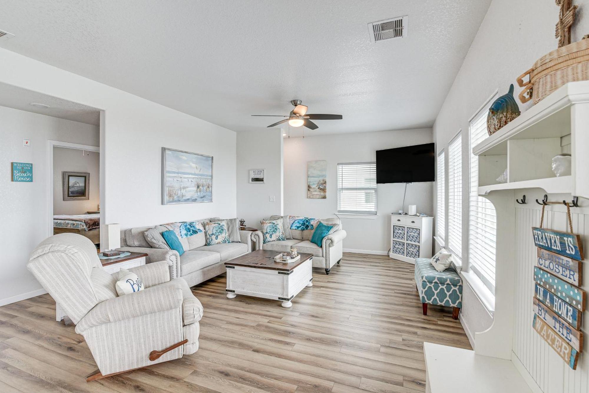Beachfront Texas Retreat - 2 Decks, Patio And Views! Сърфсайд Бийч Екстериор снимка
